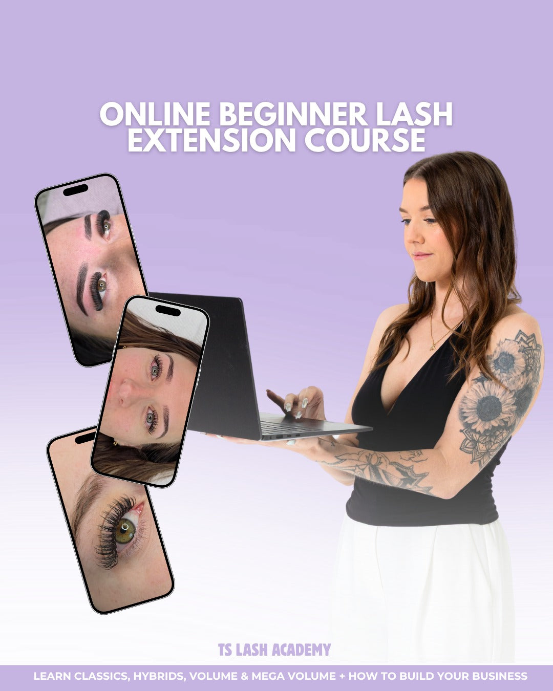 Ts Lash Academy online beginner lash training