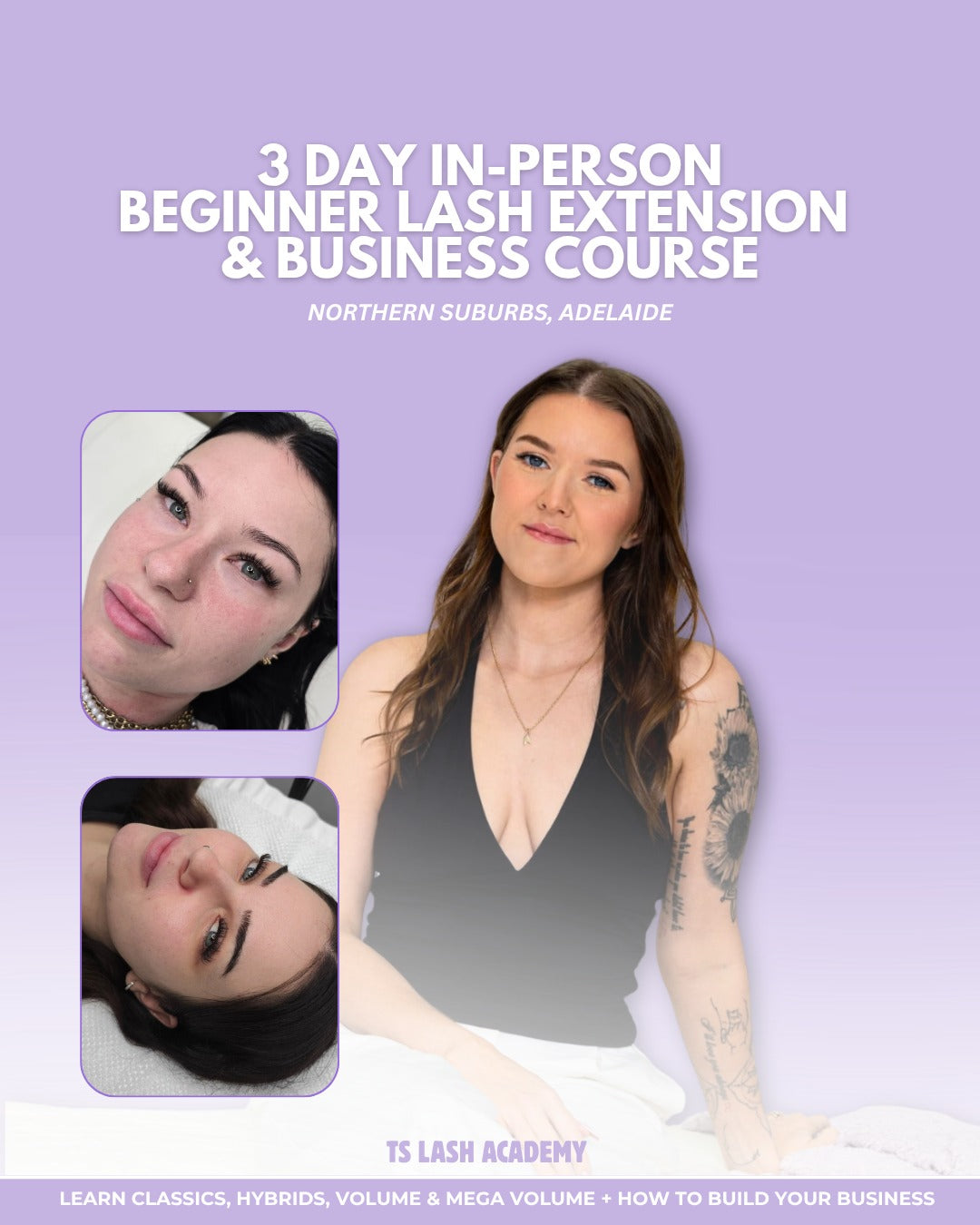 Adelaide 3 Day Beginner Lash Extension & Business Course